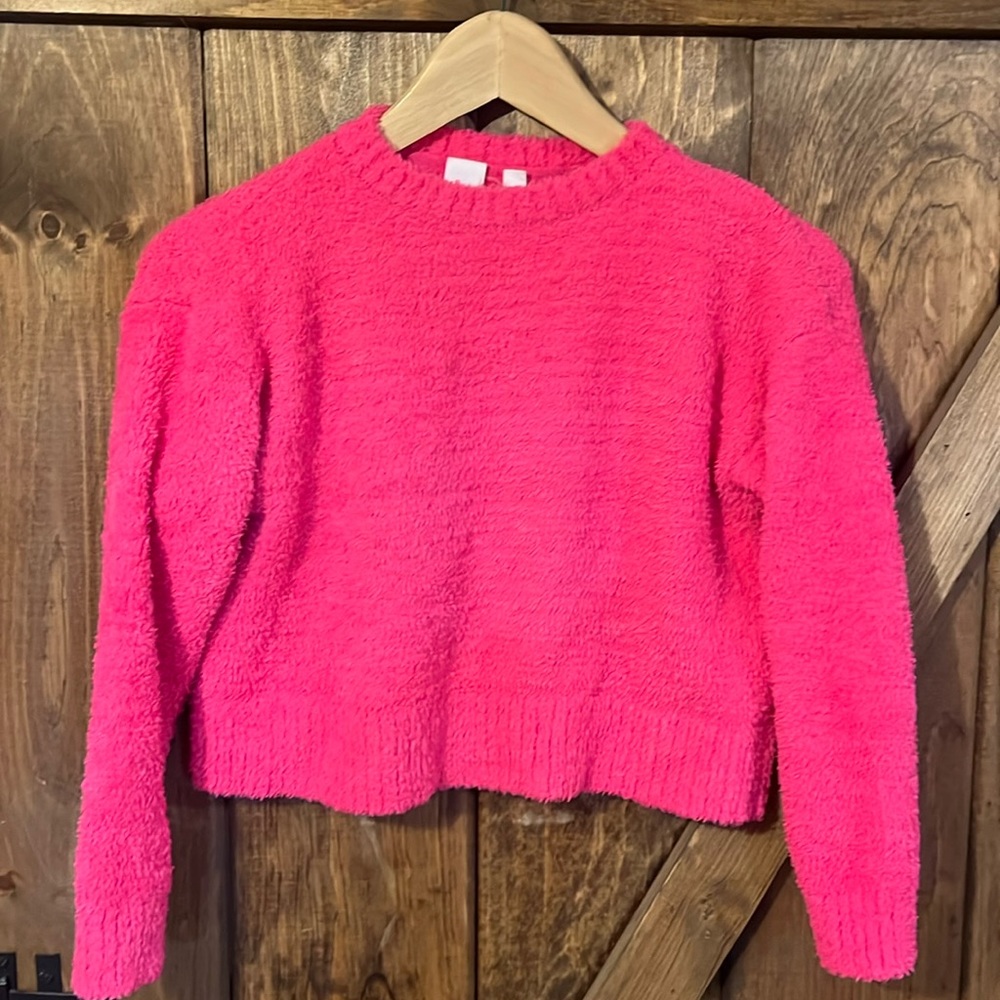 Gap girls, size 8, pink boucle sweater